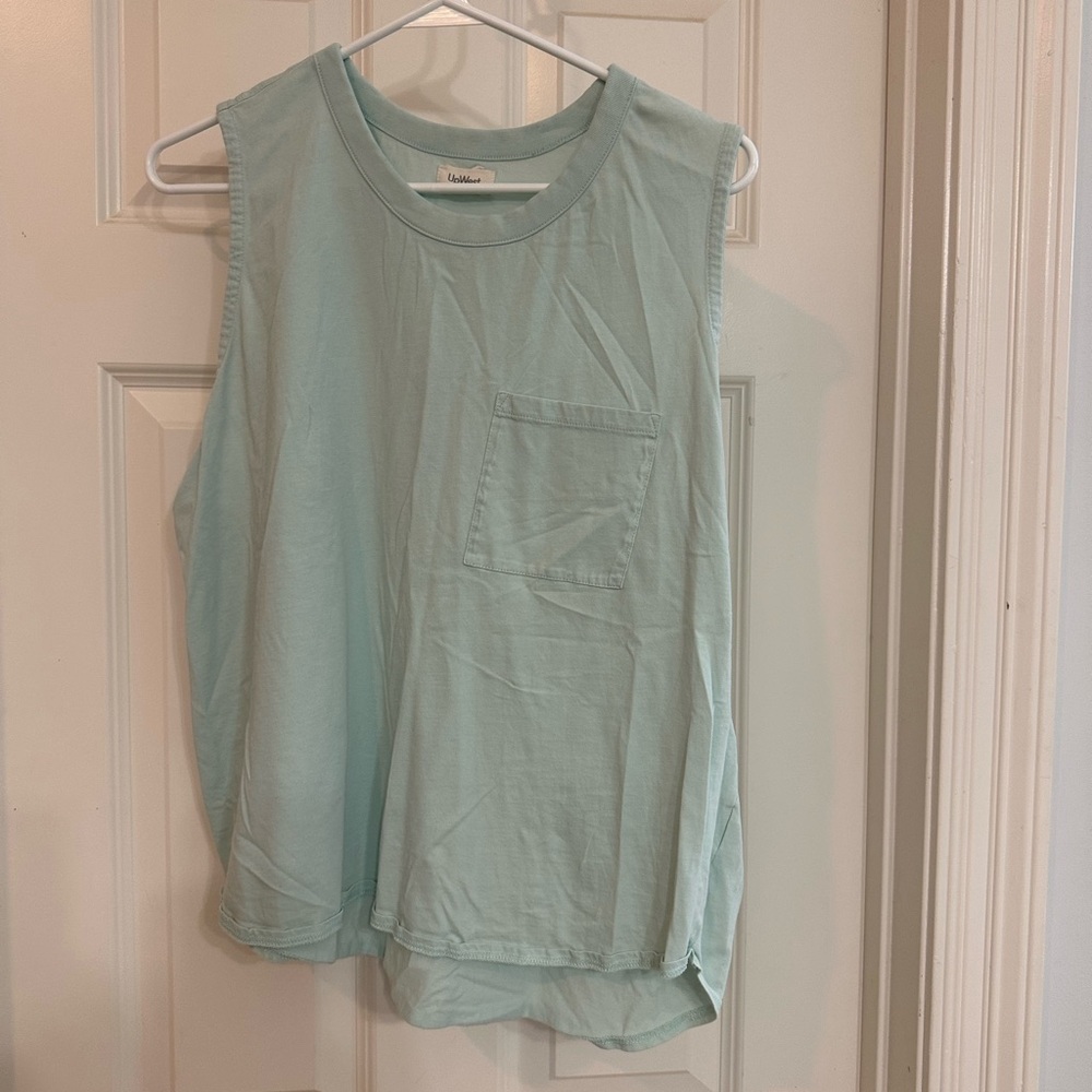 UpWest Women's Muscle Tee - Soft Blue